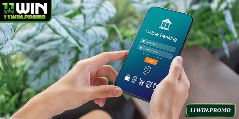 Đăng nhập và web để thực hiện lệnh rút tiền 11WIN